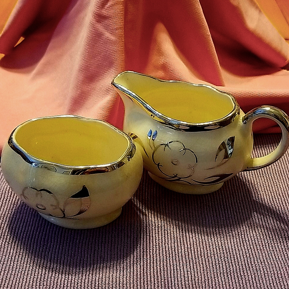 Antique Sandland Ware Cream and Sugar Set